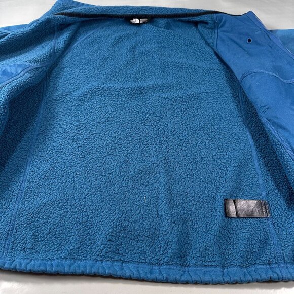 North Face Full Zip Fleece Jacket Mens Classic Half Dome Long Sleeve Vintage - Picture 8 of 16